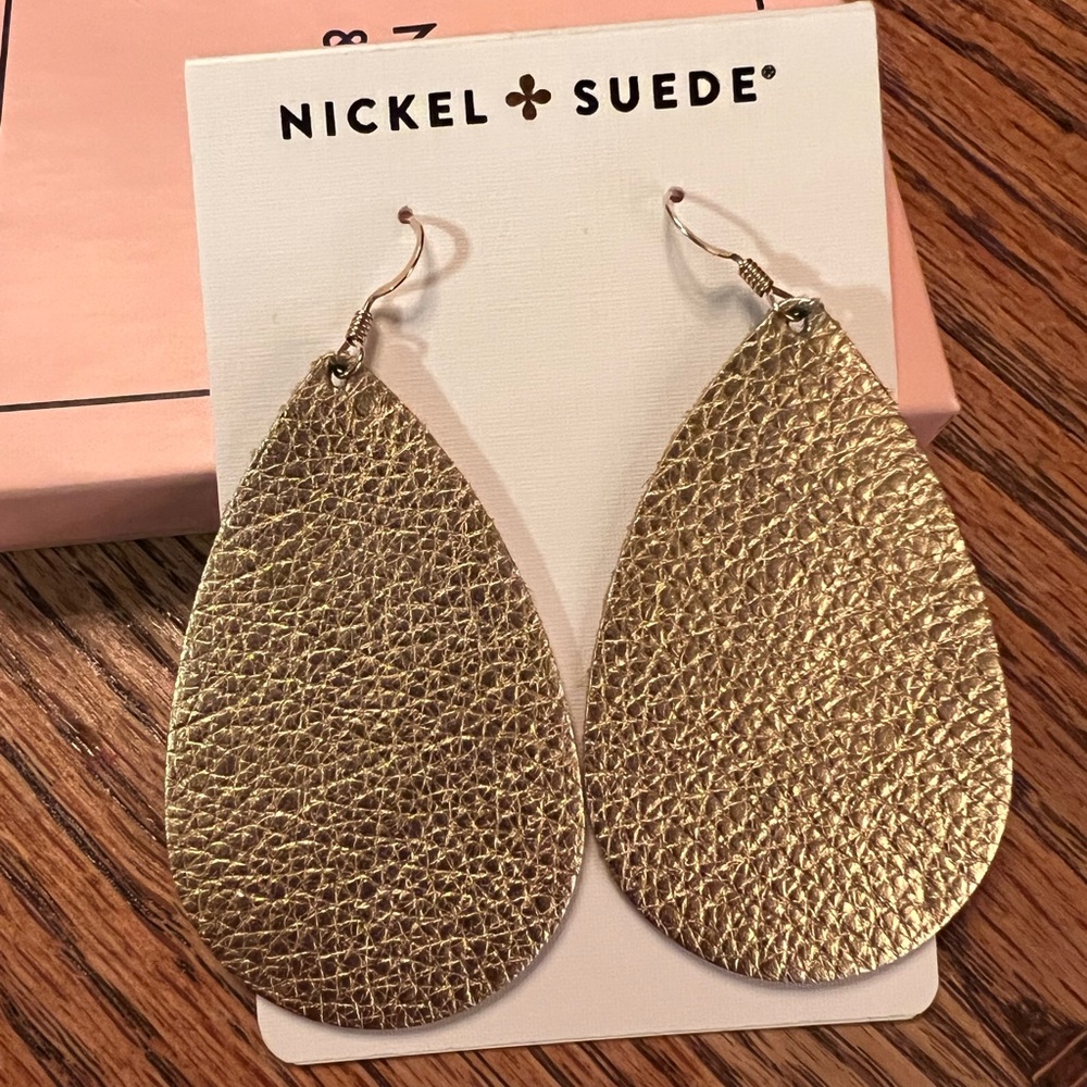 Nickel & Suede Earrings